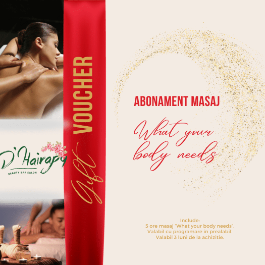 Voucher D’hairapy abonamnet masaj WYBN5 Voucher D’hairapy abonamnet masaj WYBN5